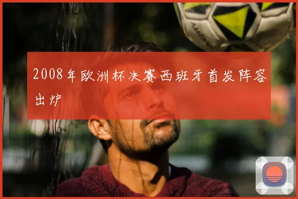 2008年欧洲杯决赛西班牙首发阵容出炉