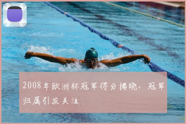 2008年欧洲杯冠军得分揭晓，冠军归属引发关注